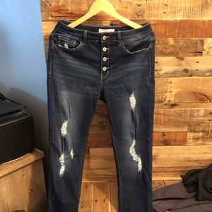 Kancan Estilo distressed jeans